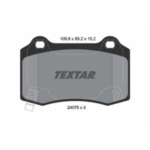 TEXTAR 2407601 Brake Pad Set