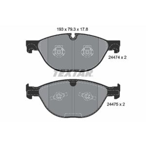 TEXTAR 2447401 Brake Pad Set