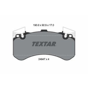 TEXTAR 2484701 Brake Pad Set