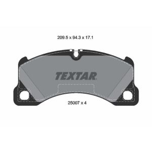 TEXTAR 2500703 Brake Pad Set