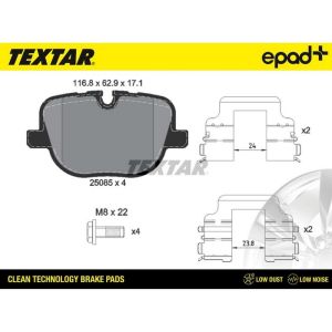 TEXTAR 2508501CP Brake Pad Set