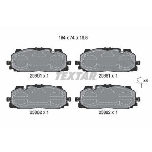 TEXTAR 2586101 Brake Pad Set