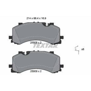 TEXTAR 2590801 Brake Pad Set