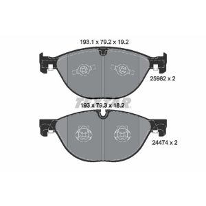 TEXTAR 2598201 Brake Pad Set
