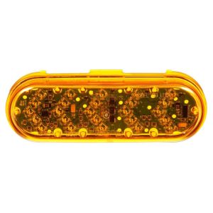 TRUCK-LITE 60280Y 60 Series, LED, 2"x6", Oval, 25 Diode, Turn Signal Light