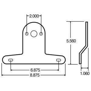 TRUCK-LITE 80720 Truck-Lite, -, Black, Plastic, 2 Screw Bracket Mount